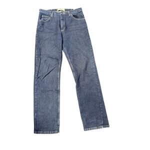 Wrangler Authentics Men's Dark Rinse Regular Fit Denim Jeans Size 34x34